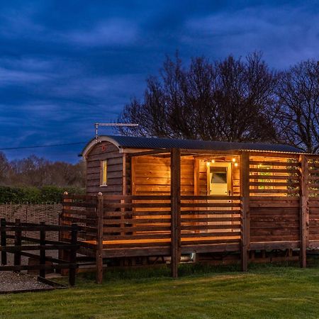 Hillside View Shepherds Hut - Ockeridge Rural Retreats Little Witley Esterno foto