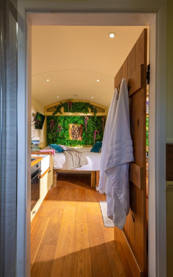 Hillside View Shepherds Hut - Ockeridge Rural Retreats Little Witley Esterno foto